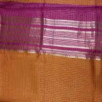 Orange with Pink rich border & pallu fancy saree