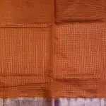 Orange with Pink rich border & pallu fancy saree
