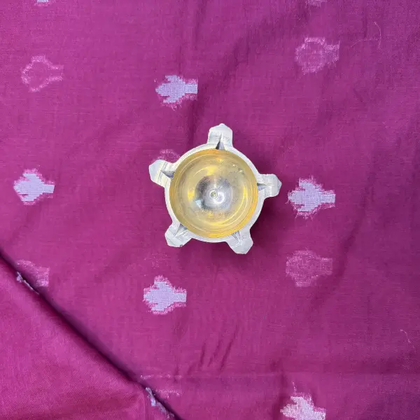 Red Tissue Jamdhani Saree