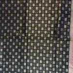 Black with pink rich border & pallu premium semi crepe saree