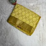 Mustard Yellow With border fancy saree