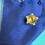 Sky blue with Buttas Semi tissue Saree