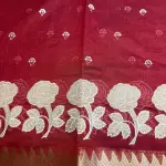 Maroon Applique Work Fancy Saree