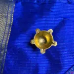 Royal Blue temple border poochampalli saree