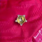 Pink jewel design grand pallu Semi Benaras Saree