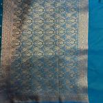 Blue small motifs benaras saree