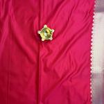 Rani pink lehariya pattern benaras saree