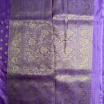 Lavender with all over buttas chiniya benaras saree