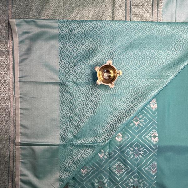 Pista Green benaras saree