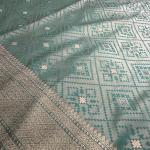 Pista Green benaras saree