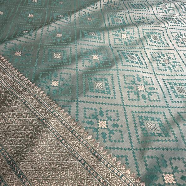 Pista Green benaras saree