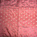 Dark peach with red chiniya benaras saree