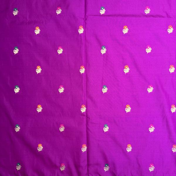 Rani pink with meenakari border benaras saree