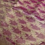 Rose pink tissue benaras saree