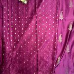Maroon with motifs benaras saree