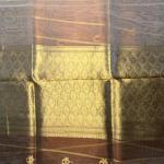 Bronze with buttas kora organza saree