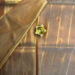 Bronze with buttas kora organza saree
