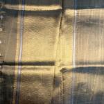 Olive Green pure kora tissue organza saree