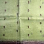 Pista Green with pink pure kora organza saree