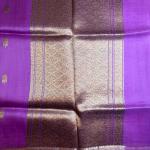 Lavender pure kora organza saree