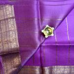 Lavender pure kora organza saree