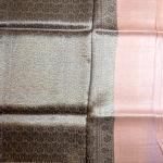 Lavender with beige border antique zari pure kora organza saree