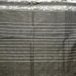 Black & Grey Ikkat pattern cotton saree