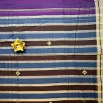 Purple with buttas dhaniakali cotton saree