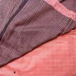 Orange with checks linen cotton saree