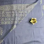Powder Blue Pure cotton saree