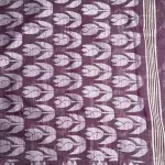 Maroon jaal pattern cotton saree