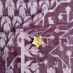 Maroon jaal pattern cotton saree