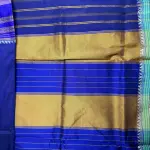 Ilakal Purple cotton saree with yellow contrast border