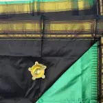 Ilakal Dark Sea Green Silk Saree