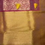 Red WIth Yellow border Benaras Semi Silk Saree