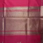 Rani Pink With buttas Cotton Silk Saree