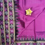 Purple Bomkai Silk Saree