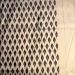 Ink Blue with Cream Plain Border Poochampalli Silk Saree