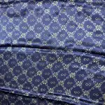 Ink Blue Ajrak Print Modal Silk Saree