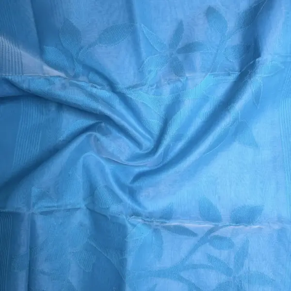 Blue Jamdhani pattern Pure Dhakai Cotton Saree