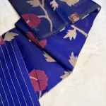 Blue Jamdhani work Pure Dhakai Cotton Saree