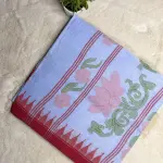 Ink Blue colour with Jamdhani work moirang phee pure cotton saree