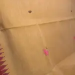 Beige colour with Jamdhani work moirang phee pure cotton saree