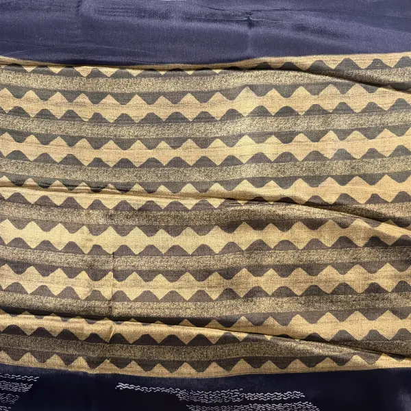 Black Pure Chiffon Saree