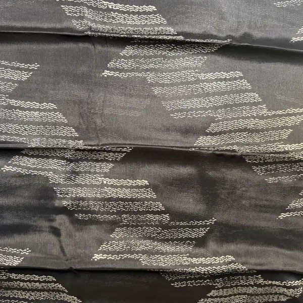 Black Pure Chiffon Saree