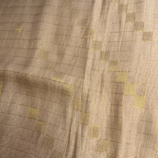 Beige Pure Cotton Saree