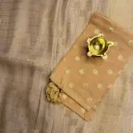 Beige Pure Cotton Saree