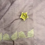 Lavender Leaf scallop border Fancy Saree