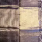 Chocolate Brown with stripes Organza Saree