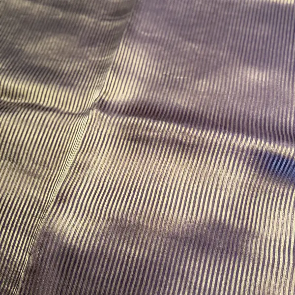 Chocolate Brown with stripes Organza Saree